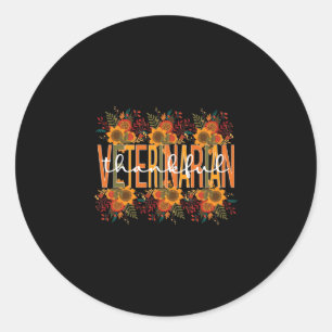 Adesivo Redondo Veterinária Dra. Veterinária