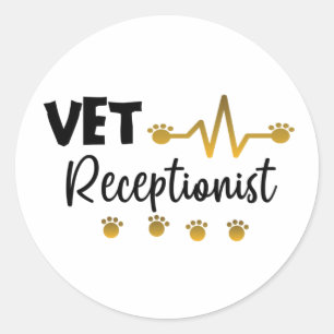 Adesivo Redondo Veterinária Veterinária Veterinária  