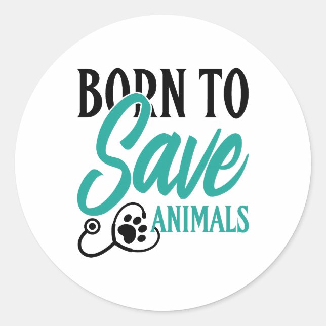 Adesivo Redondo Veterinarian and Vet Tech Appreciation (Frente)