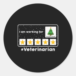 Adesivo Redondo Veterinário Estou Trabalhando Para Rua De Natal Br