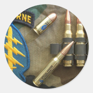 Adesivo Redondo Veterinários da guerra de Vietnam Nam das boinas