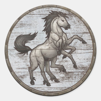 Adesivo Redondo Vetor de blindagem - Sleipnir