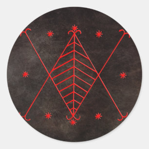 Adesivo Redondo Veve Ayizan Sticker