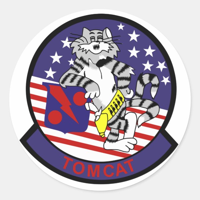 Adesivo Redondo VF-11 Estripadores Vermelhos (Frente)