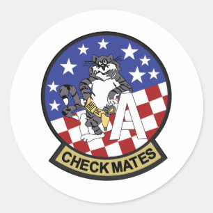 Adesivo Redondo vf-211 checkmates
