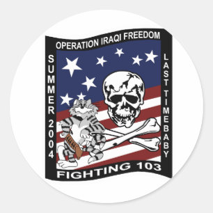 Adesivo Redondo VF-84 Rogers alegre