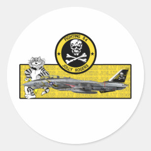 ADESIVO REDONDO VF-84 ROGERS ALEGRE F-14 TOMCAT