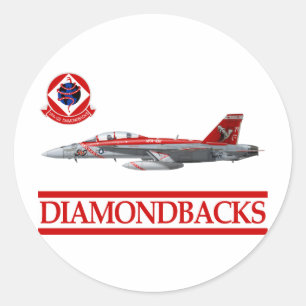 Adesivo Redondo VFA- 102 Diamondbacks F- 18 Hornet