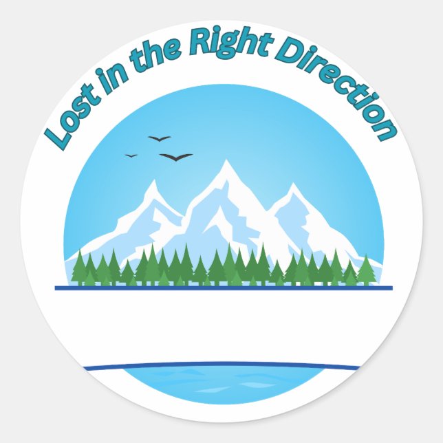 Adesivo Redondo Viagem (Frente)