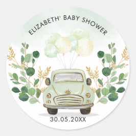 Adesivo Redondo Viagem de aventura pela Greenery Gold