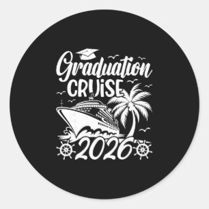 Adesivo Redondo Viagem de Cruzeiro de Formatura 2026 Férias Gradua