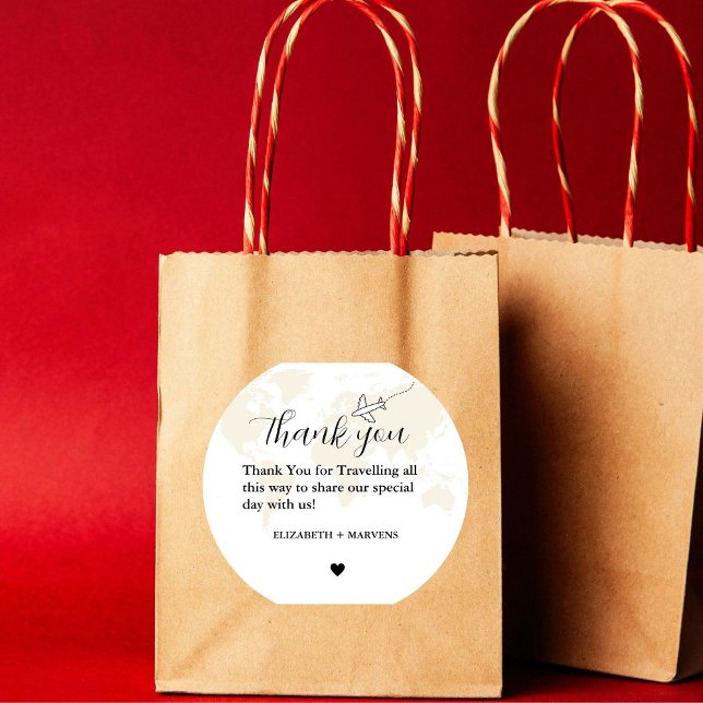 Adesivo Redondo Viagem de Destino - Tema de Boas-vindas de Boas-vi (Criador carregado)