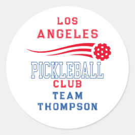 Adesivo Redondo Viagem de Equipe do Clube de Torneio de Jogador de