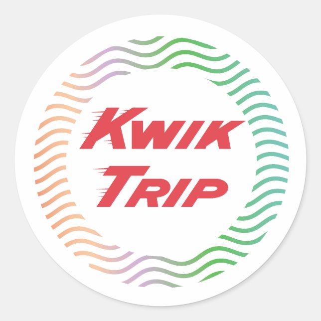 Adesivo Redondo Viagem de Kwik (Frente)