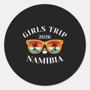 Adesivo Redondo Viagem de Meninas 2026 Namíbia Spring Break 2026 C