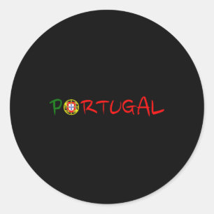 Adesivo Redondo Viagem Férias Portugal Orgulho Ibérico Português