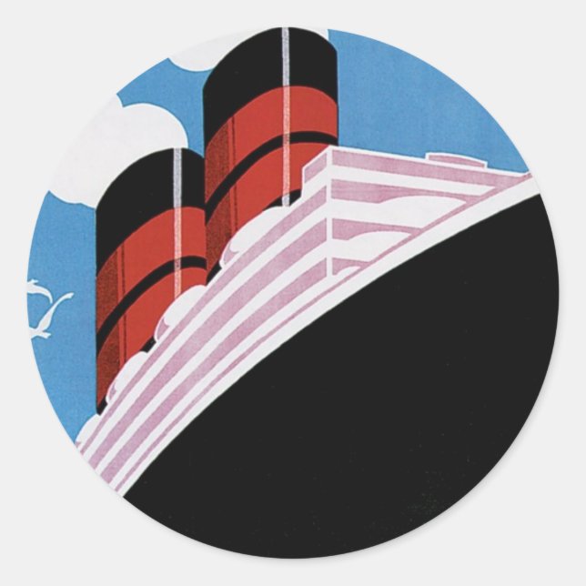 Adesivo Redondo Viagem por CA e Linhas da União (Frente)