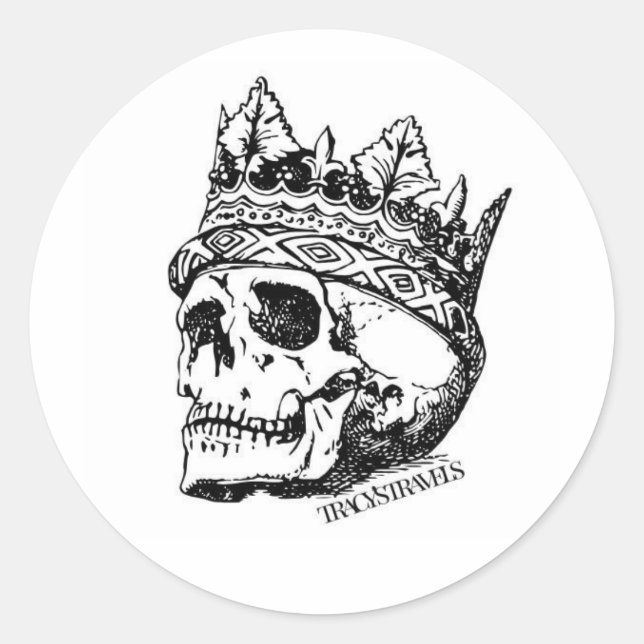 Adesivo Redondo Viagens de Tracy Stickers (Frente)