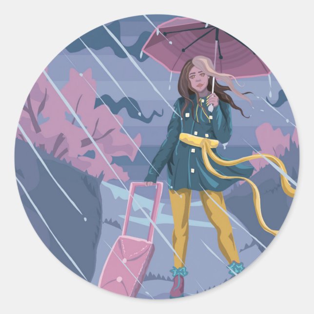 Adesivo Redondo Viagens Rainhas (Frente)