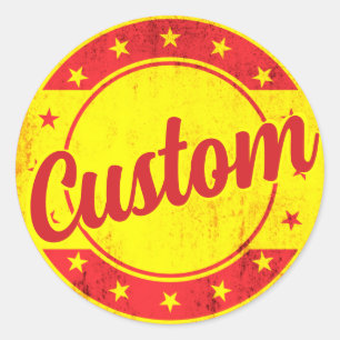 Adesivo Redondo Viajante Global -<Custom Text>, Espanha Sticker