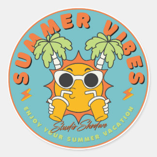 Adesivo Redondo Vibes de Diversão