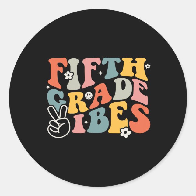 Adesivo Redondo Víblias do 5º grau - Equipe do 5 - 1º dia da rua (Frente)