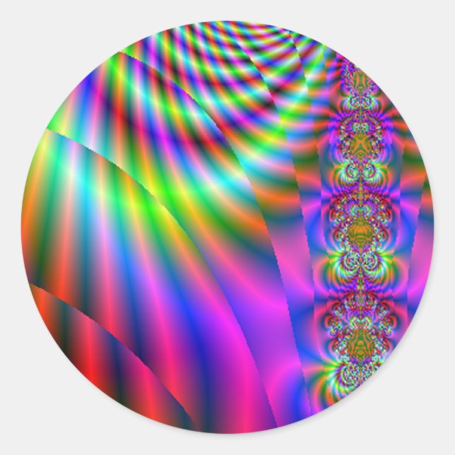 Adesivo Redondo Vibrações Boas (Frente)