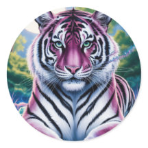 Vibrant Fantasy Tiger Portrait | Exótico