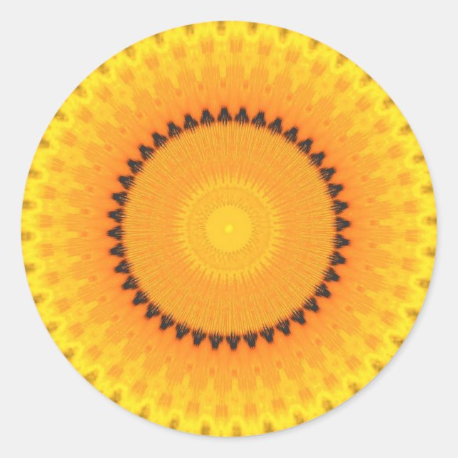 Adesivo Redondo Vibrante Caleidoscópio (Frente)