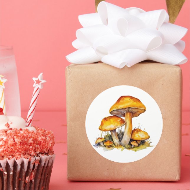 Adesivo Redondo Vibrante Vibrante De Cobra Aquosa (Festa)