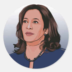 Adesivo Redondo Vice-Presidente Kamala Harris