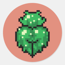 Adesivo Redondo Viciada em lodo verde