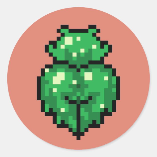 Adesivo Redondo Viciada em lodo verde (Frente)