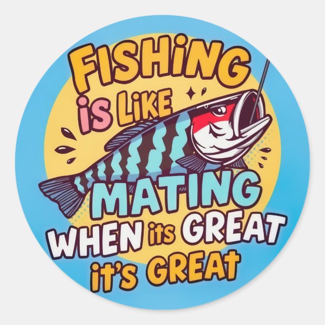 Adesivo Redondo Viciado em Humor: Uma Pegada Brincadeira de um Arm (Frente)