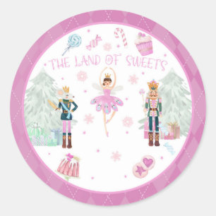 Adesivo Redondo Viciado em Nutcracker - A Terra dos Doces