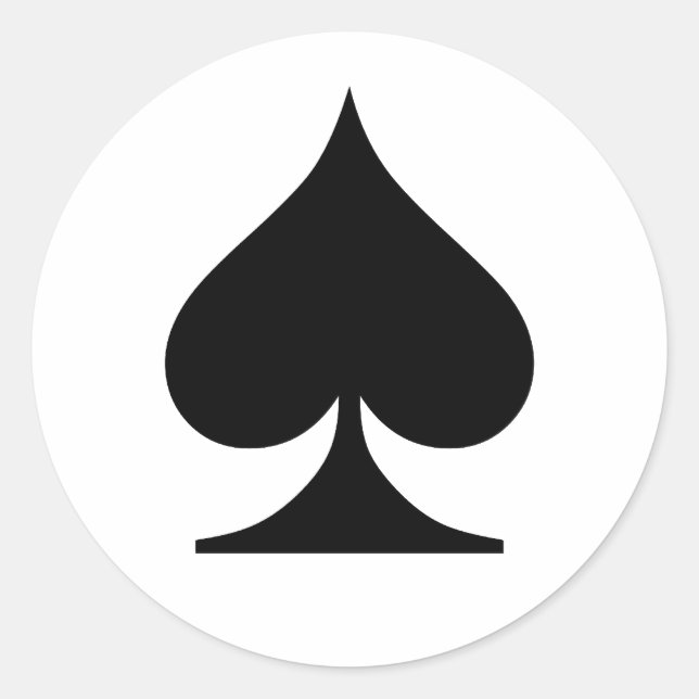 Adesivo Redondo Viciado em pôquer (Frente)