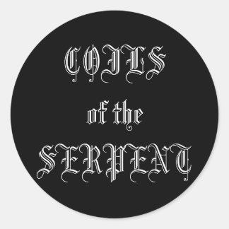 Adesivo Redondo Viciado Gótico!