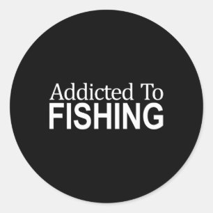 Adesivo Redondo Viciado Na Pesca -