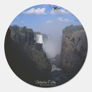 Adesivo Redondo Victoria Falls 1