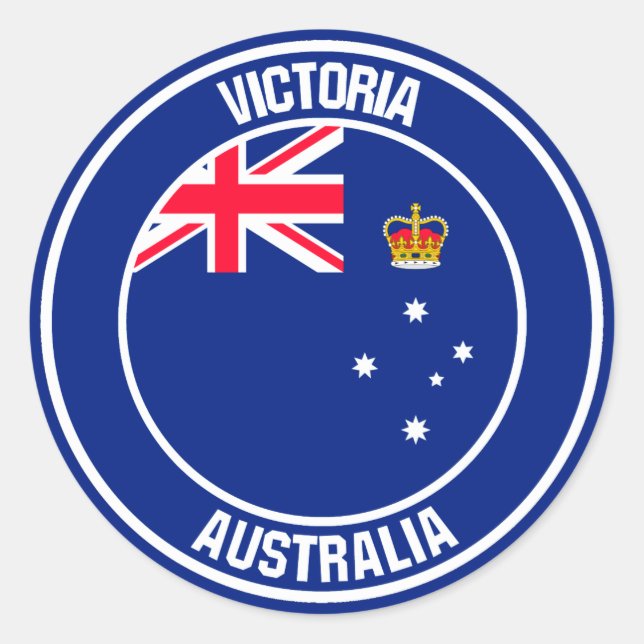 Adesivo Redondo Victoria Round Emblem (Frente)