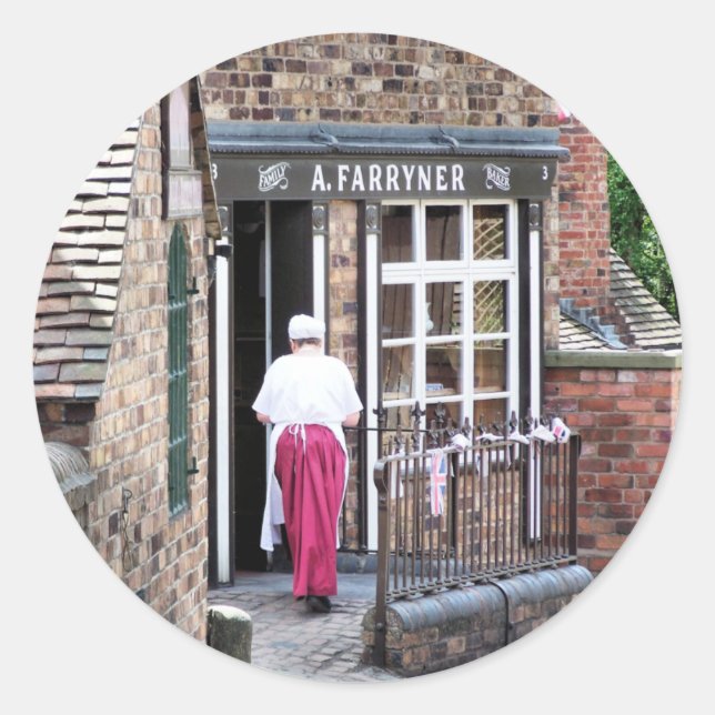 ADESIVO REDONDO VICTORIAN ENGLAND (Frente)