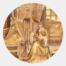 Adesivo Redondo Victorian Lullaby