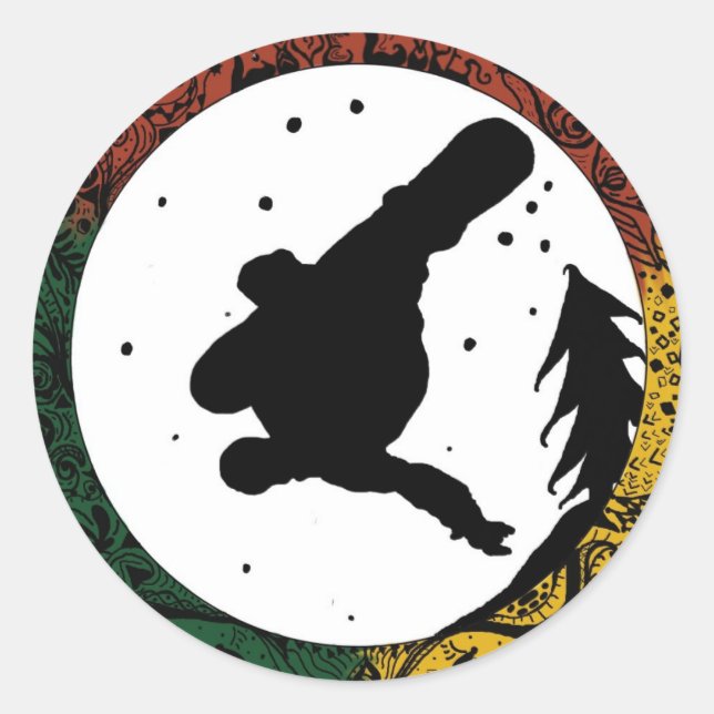 Adesivo Redondo Vida ao vivo (Frente)