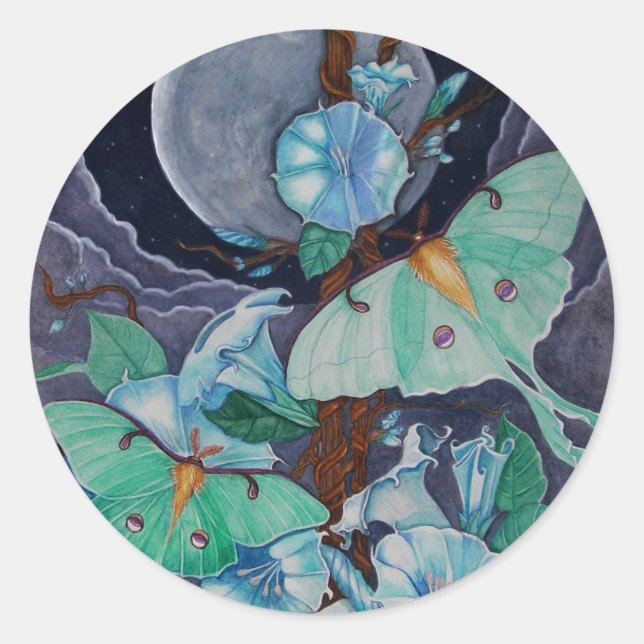 Adesivo Redondo Vida de la Luna (Frente)