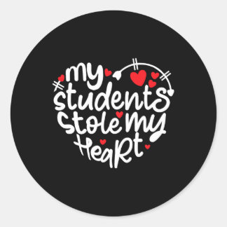 Adesivo Redondo Vida de Professor Dia dos Namorados 2024 Meus Alun