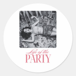 Adesivo Redondo Vida de Solteira | Desenho para Madrinhas de Casam