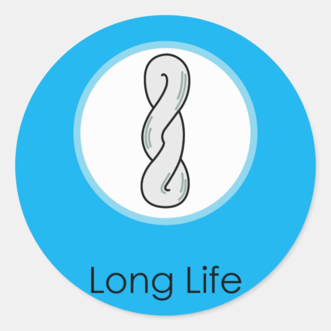 Adesivo Redondo Vida longa Doljabi Doljanchi Dol aniversário corea (Frente)