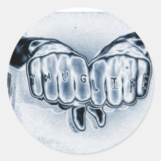 ADESIVO REDONDO VIDA METTÁLICA DO THUG