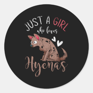 Adesivo Redondo Vida Selvagem África - Hyena Animal