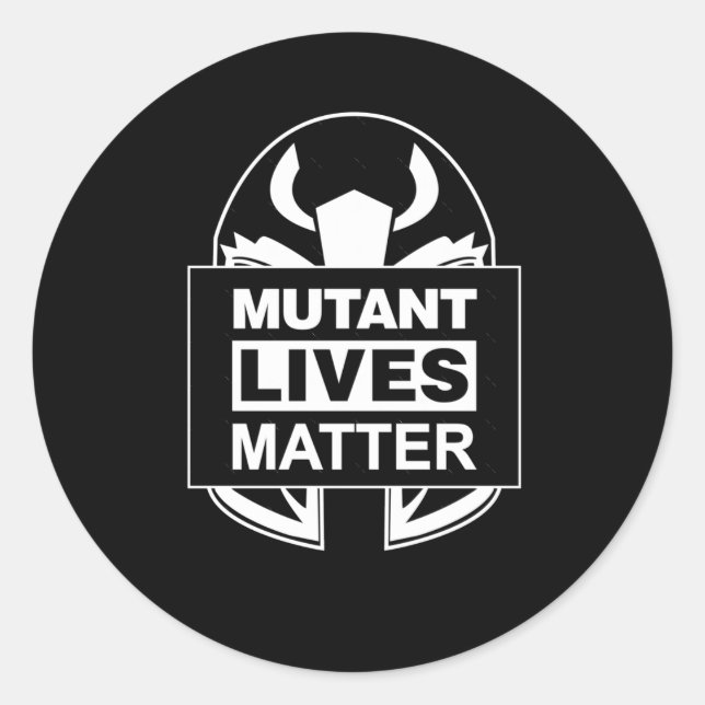 Adesivo Redondo Vidas Mutantes Sticker (Frente)